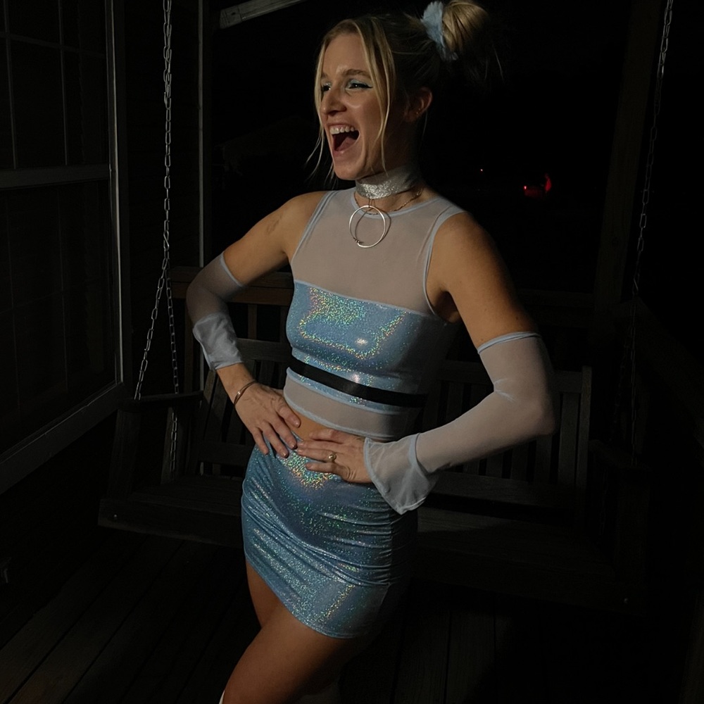 Blue costume outfit for Cinderella or Bubbles Powerpuff Girl